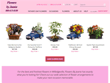 Tablet Screenshot of flowersbyjeanie.com